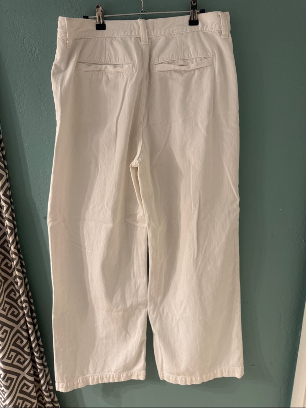 Madewell Off-White Wide-Leg Cotton Trousers - Picture 6 of 6